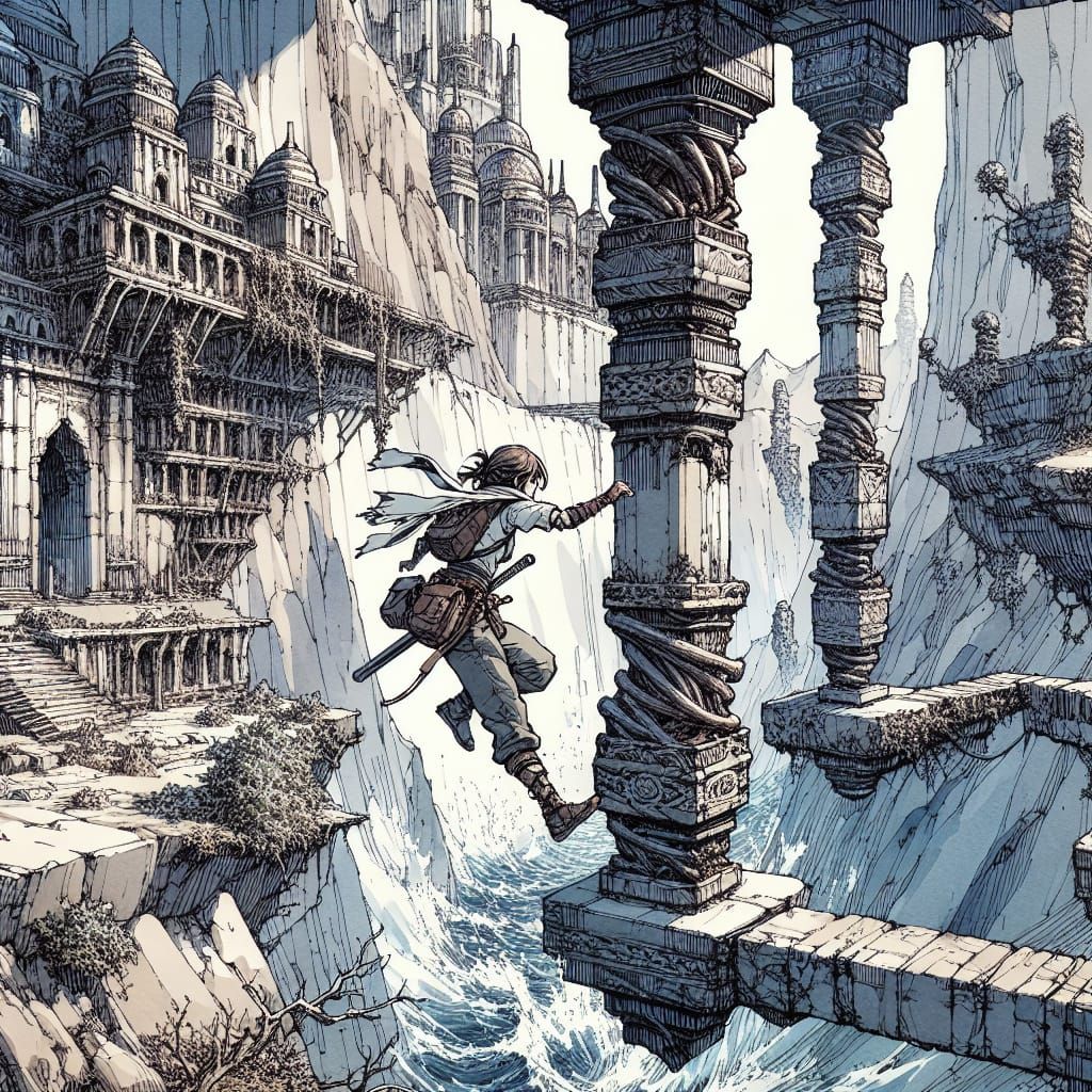 Just don't look down  by @Billcat