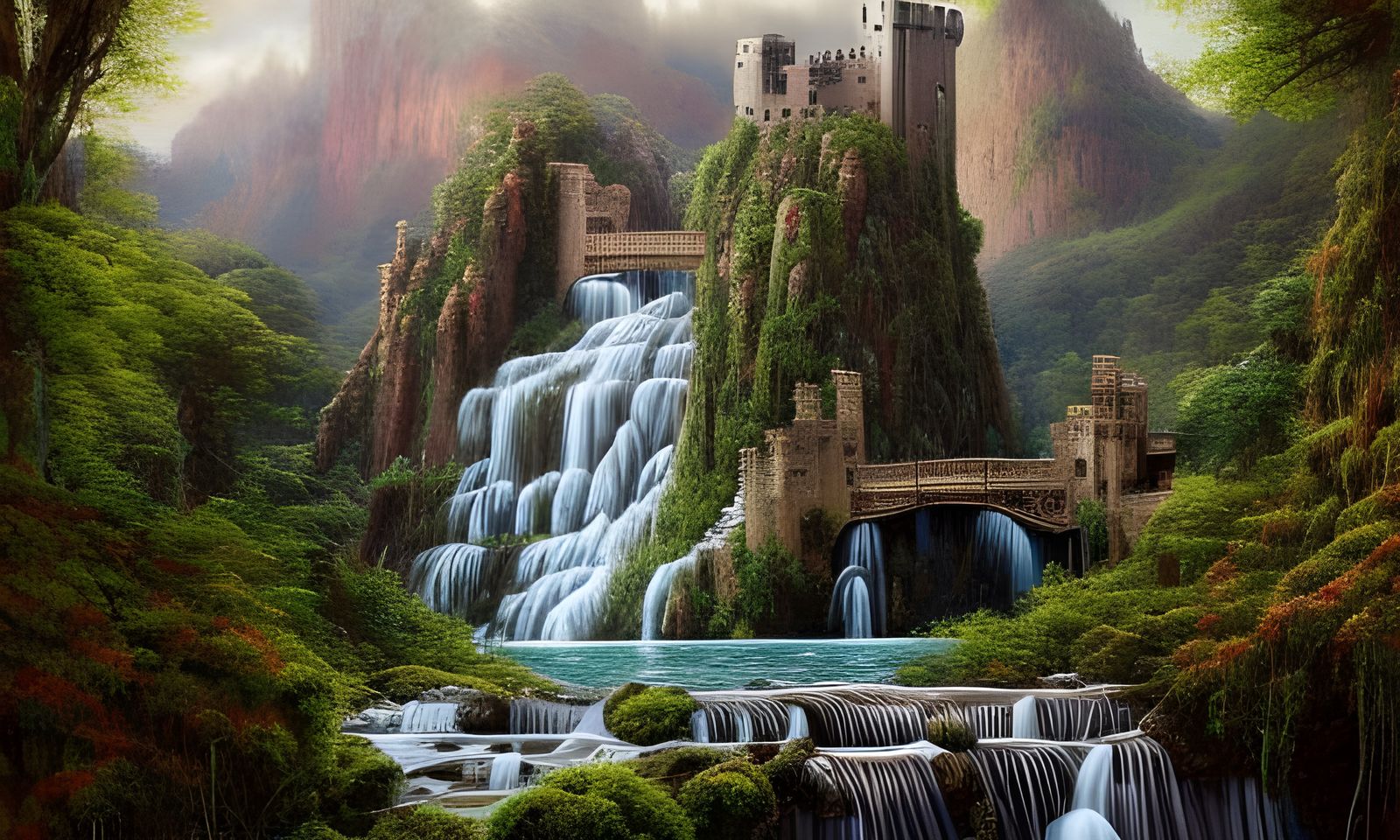 Bridges and waterfalls undefined