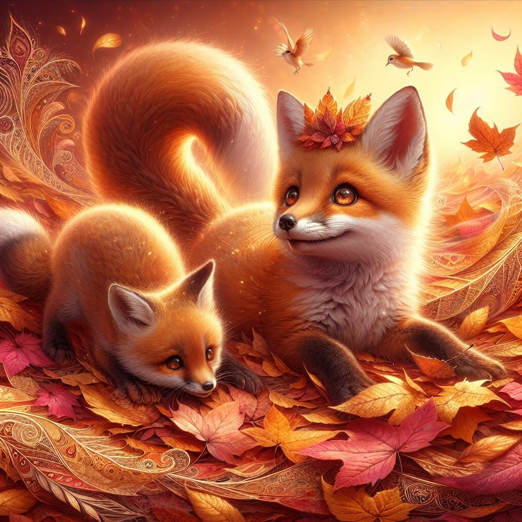 Autumn Foxes