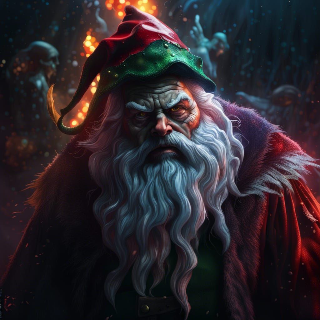 horror Santa Claus - AI Generated Artwork - NightCafe Creator