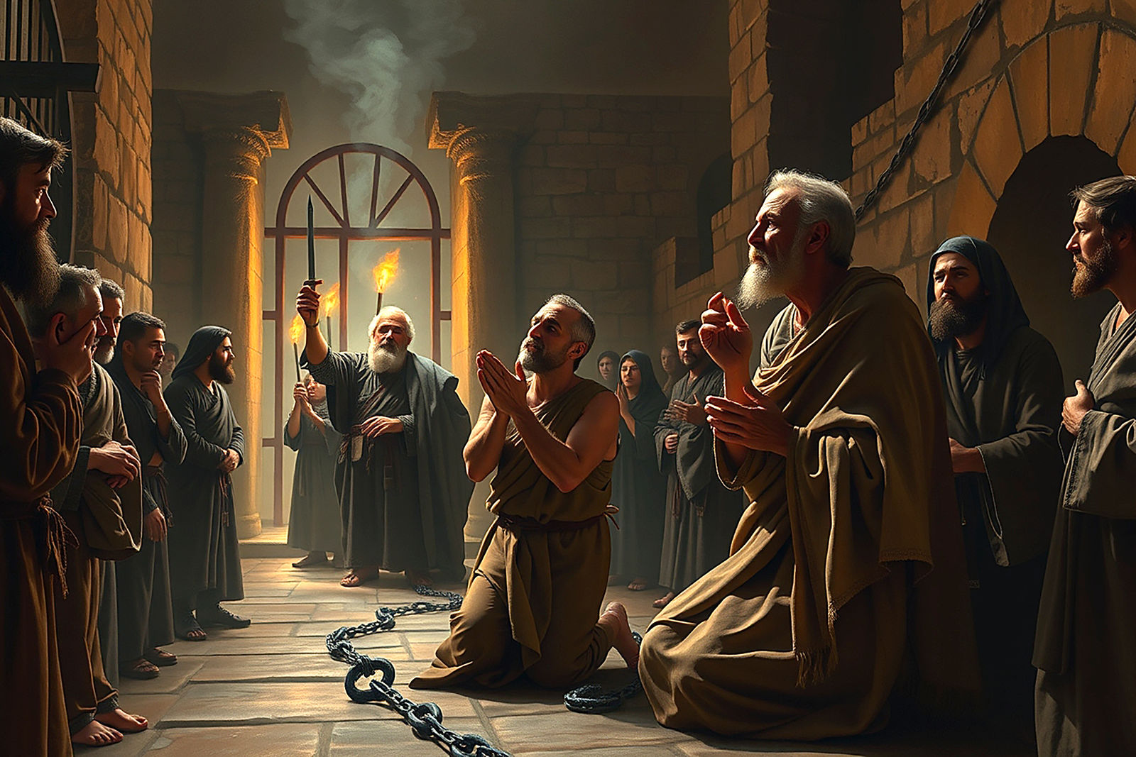 Paul and Silas in Prison