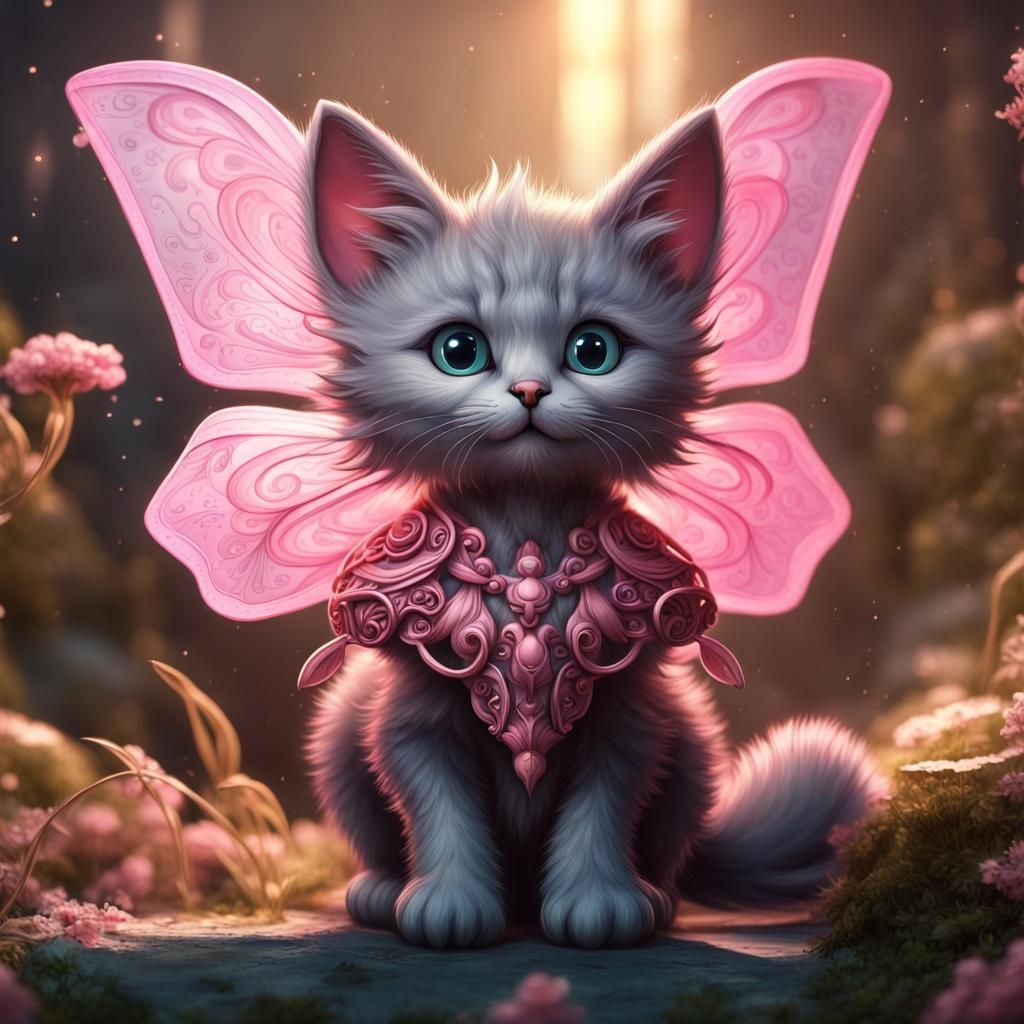 A mix between a moth and a kitten... a mitten? - AI Generated Artwork ...