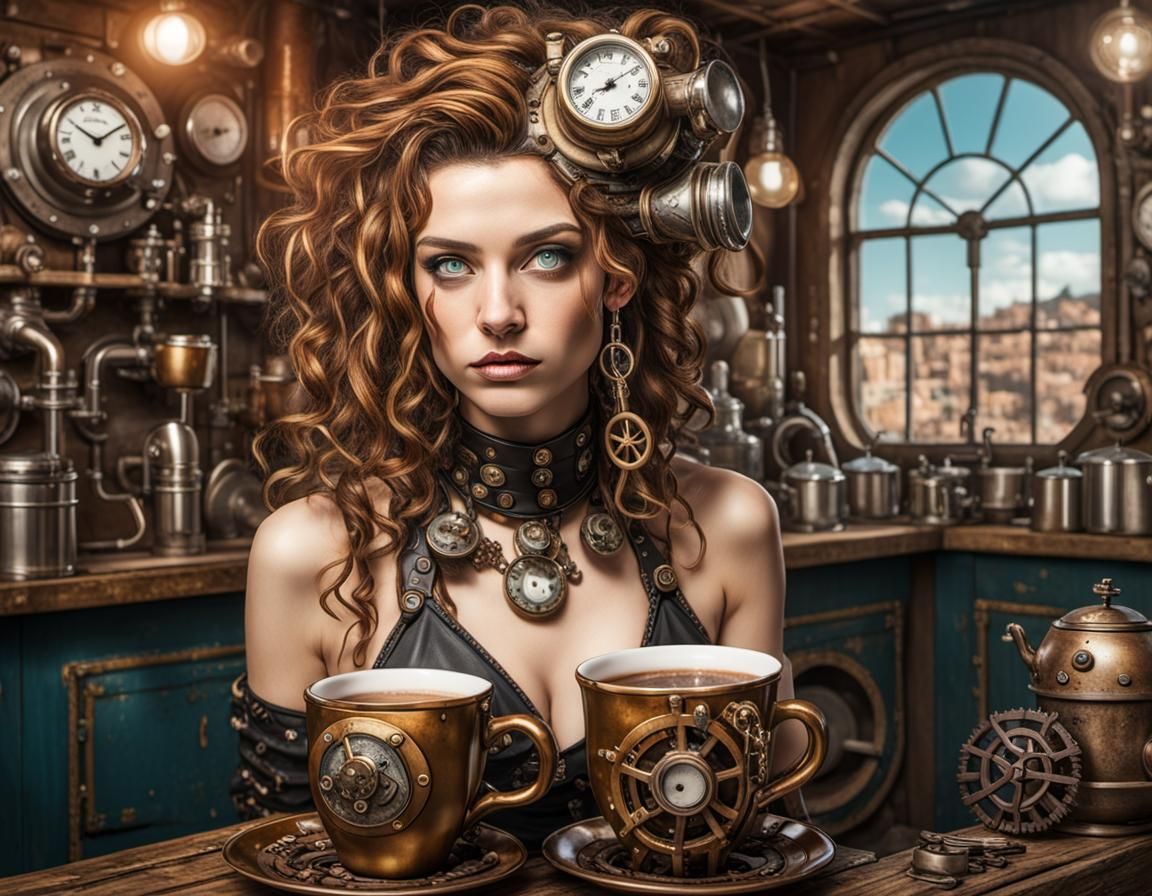 Also a coffee for my technical assistant. (2)