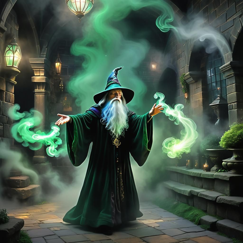 A wizard bending the reality