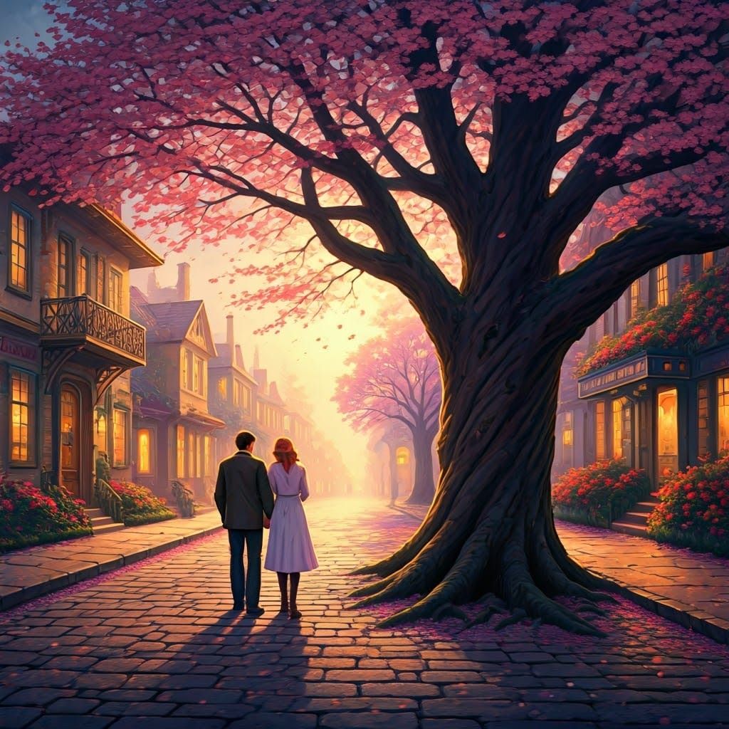  two souls walk hand in hand  by @Larry_J_Rollason_ART