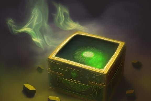Premium AI Image  mysterious box full of mystery
