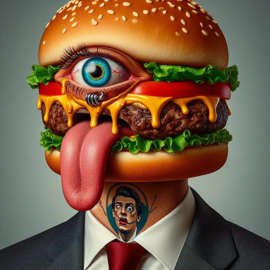 Punka$$ Burgerface - AI Generated Artwork - NightCafe Creator