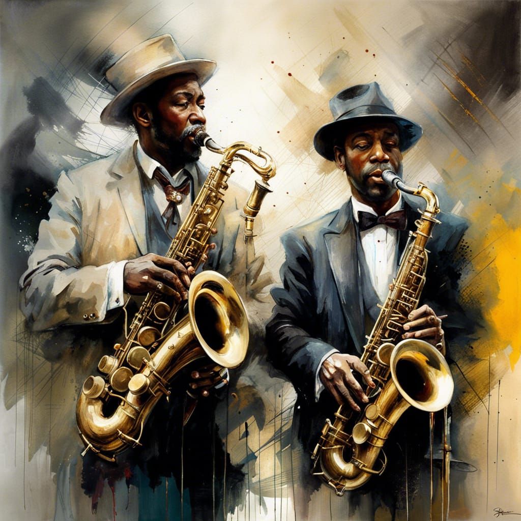 Two Musicians  by @Keeg