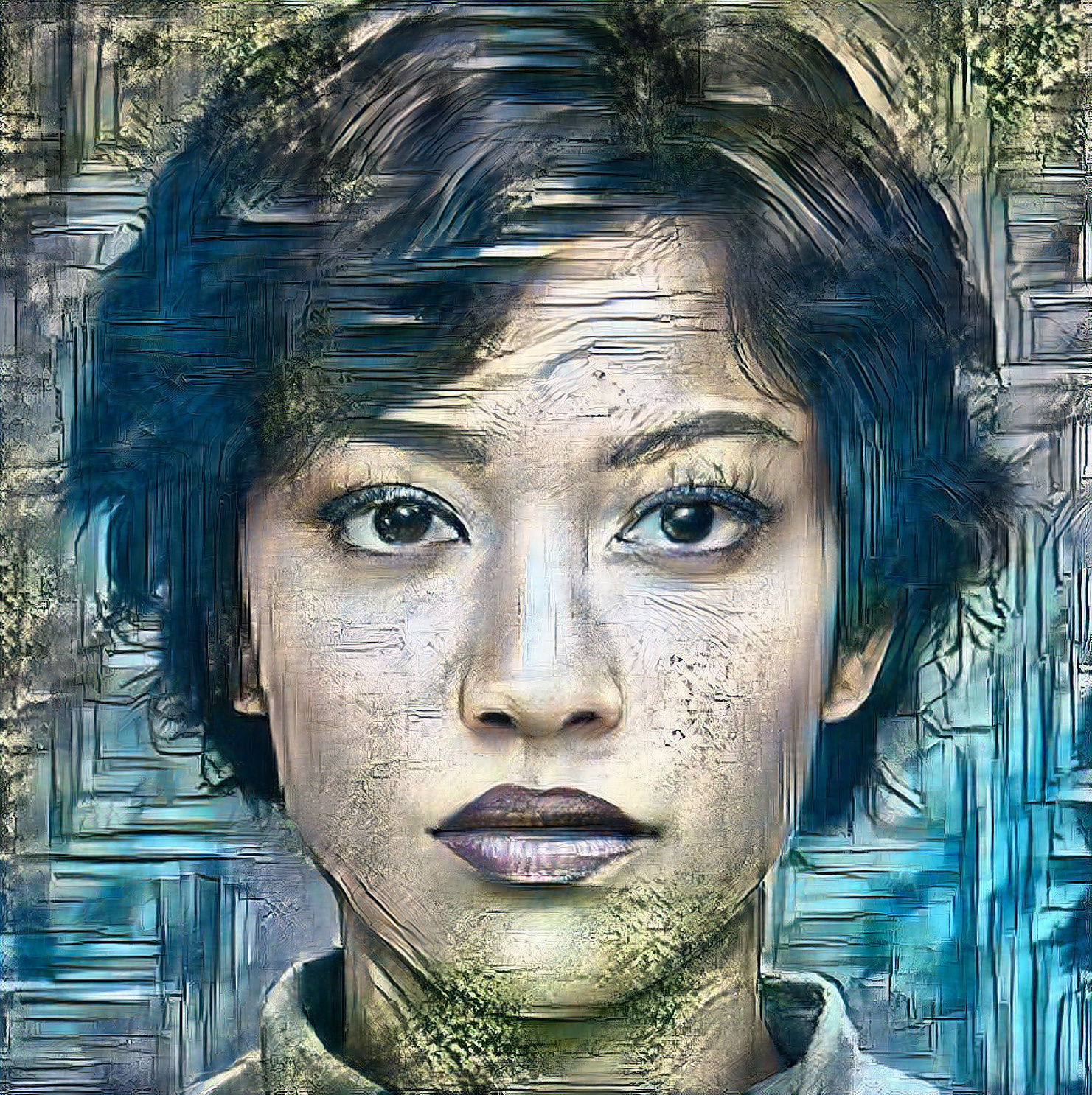 Blue Portrait