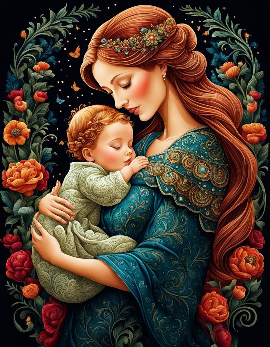 Eternal Embrace: A Mother's Love  by @Heralyn