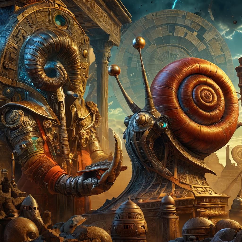 “Cult of the Snail-Aries God in an ancient Egyptian city”