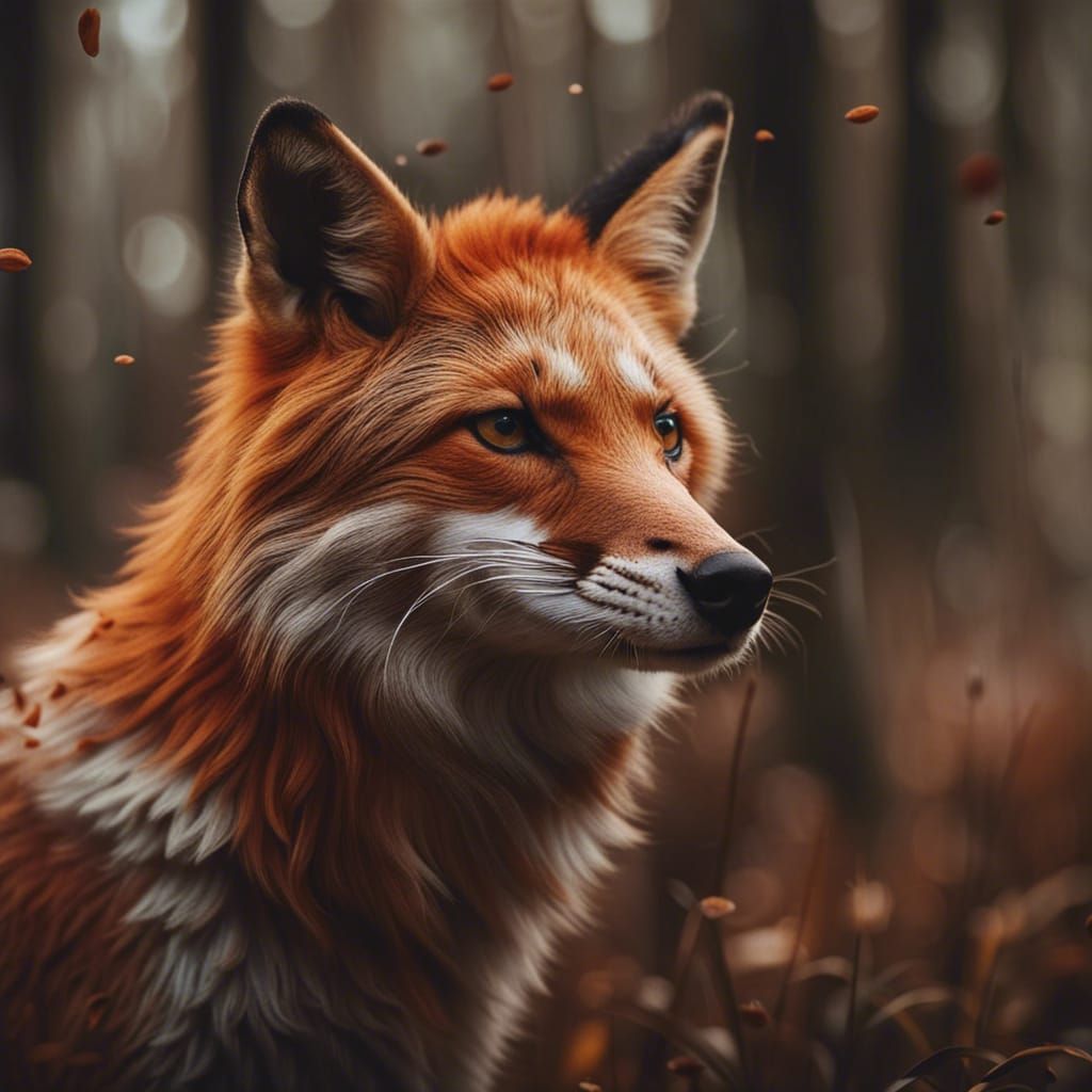 🦊 majestic fox  by @moowokuorn
