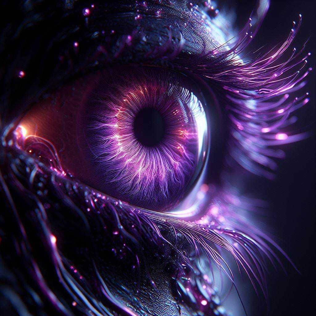 Purple eye