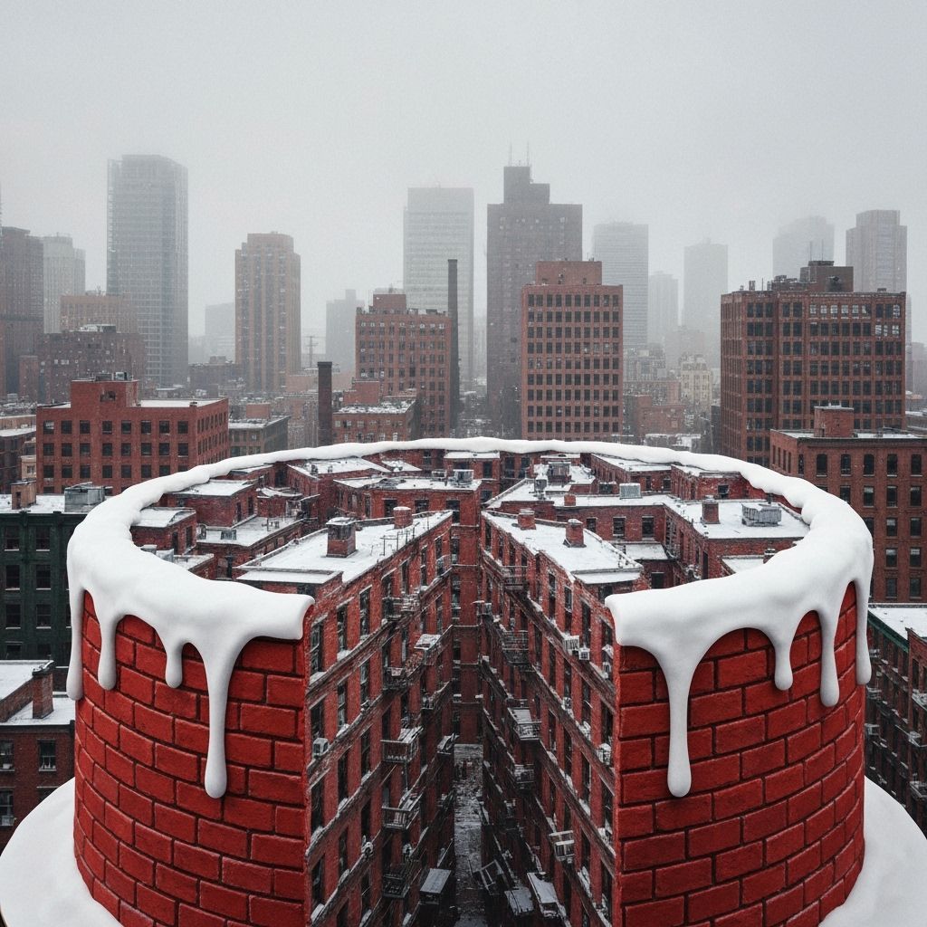 A Slice of Red Velvet City Cake  by @drawingtentacles
