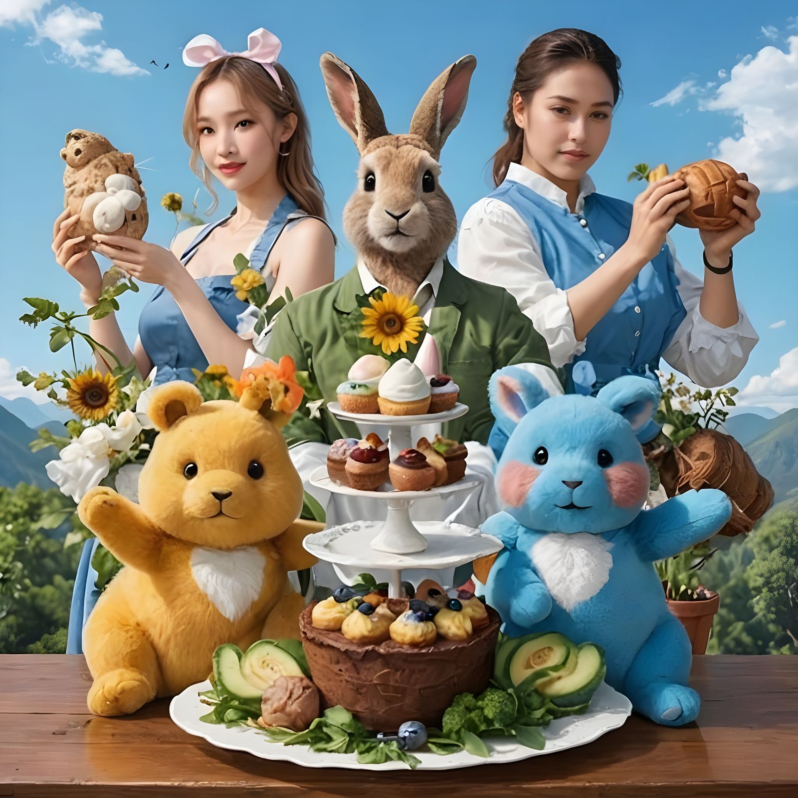 Colorful Forest Friends Gather in Harmony