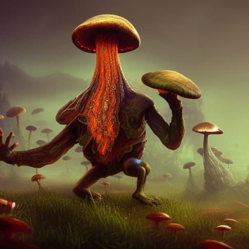 Mushroom person