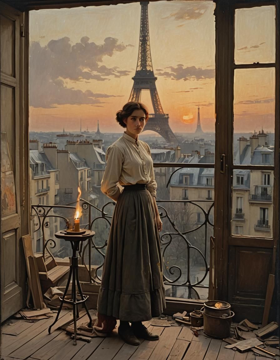 Paris at dusk #1  by @Sildraaken