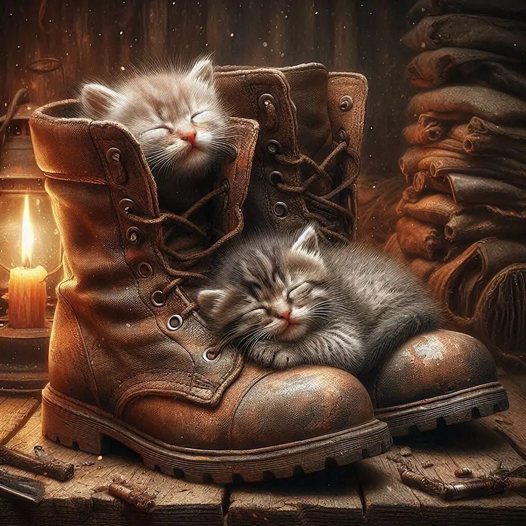 Kittens in boot 3