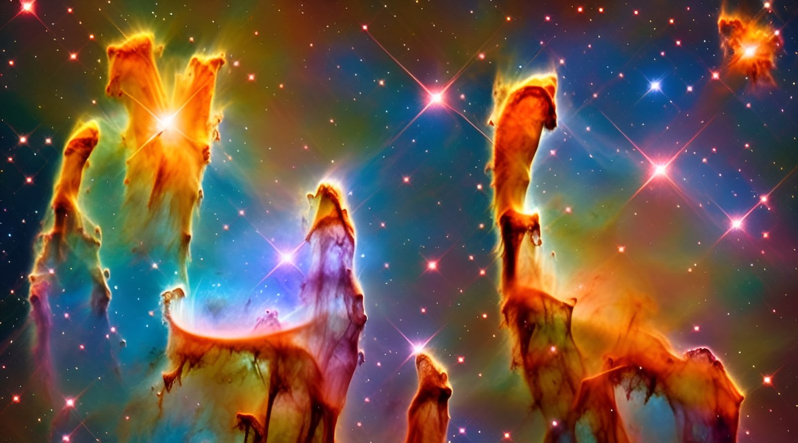 stunning, spectacular, pillars of creation, quasar, Supernova, "James