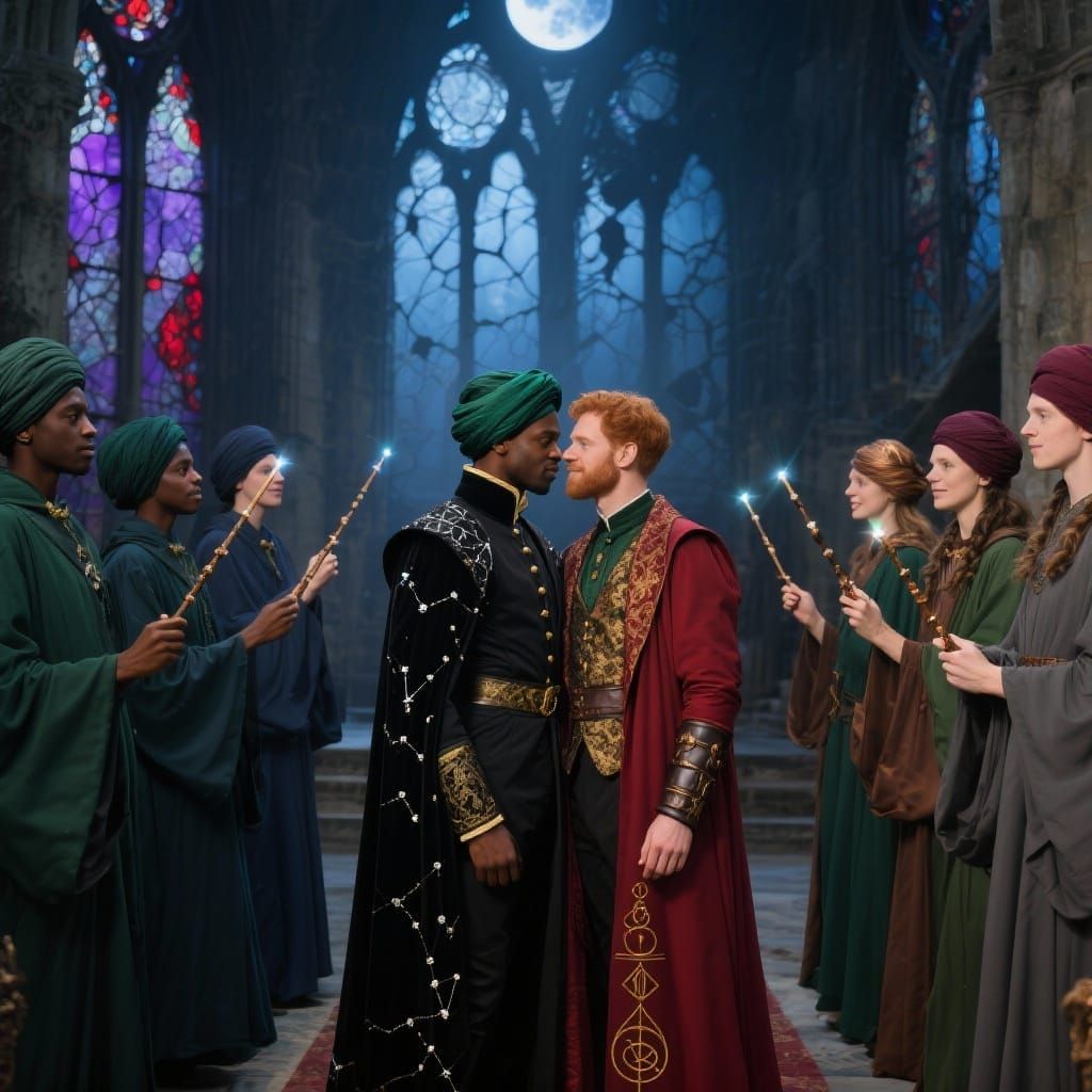 Gay sorcerer wedding