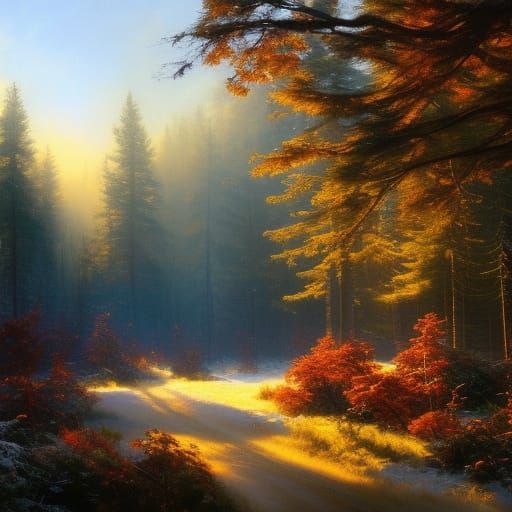 Snowy Forest   by @Tommy