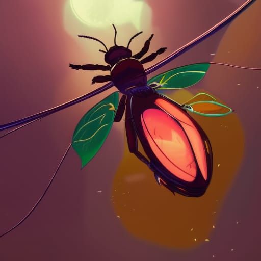 Glowfly S.2 - AI Generated Artwork - NightCafe Creator