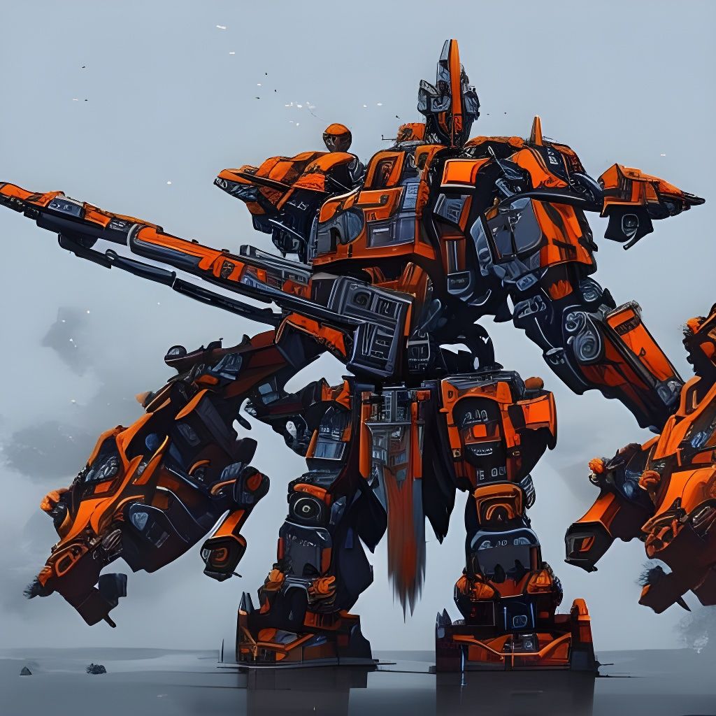 Colossus mech - AI Generated Artwork - NightCafe Creator