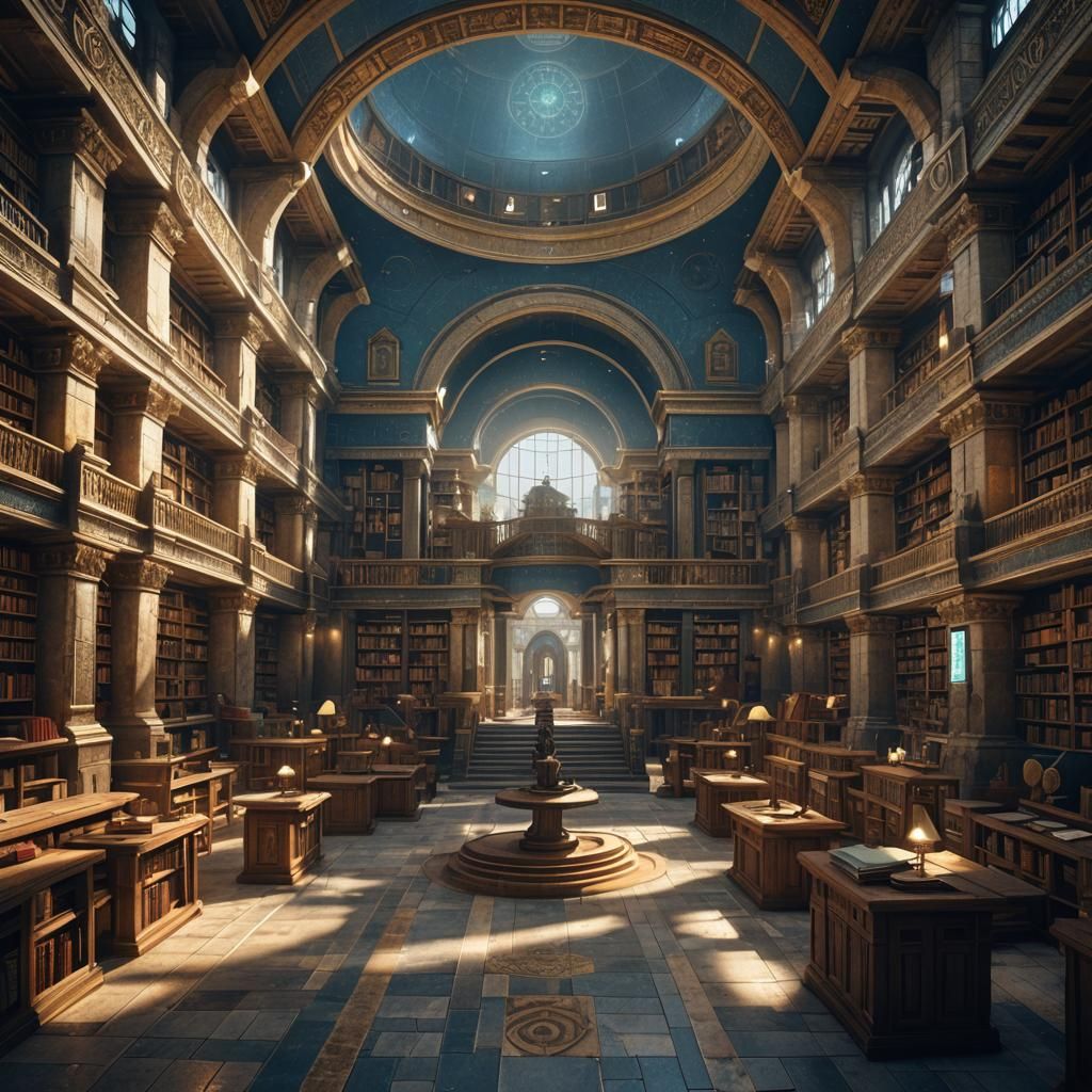 Library of Alexandria  by @Rebelle 1902