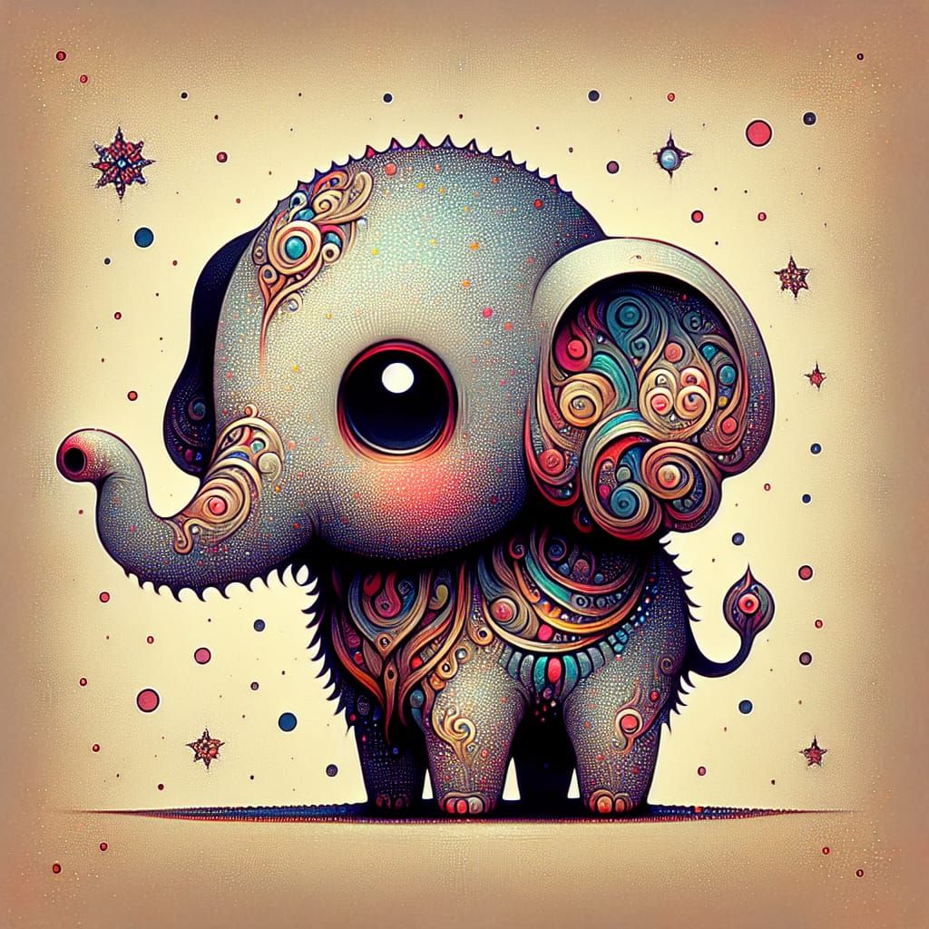 Elephante AI Generated Artwork NightCafe Creator