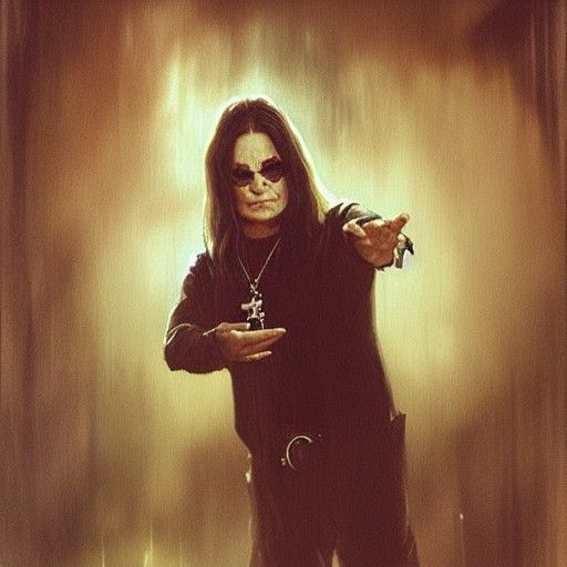 ozzy osbourne tomando cafe