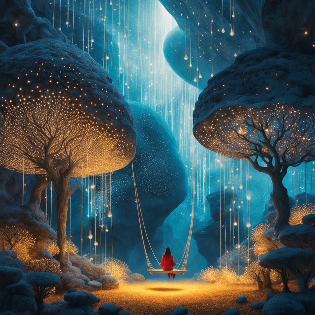 ^^Luminous Haven Deep Within The Cliffs  by @RoyalPrince