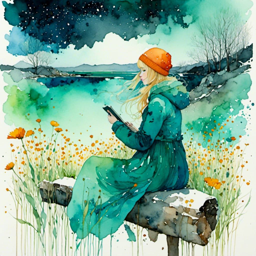 dreamy watercolor