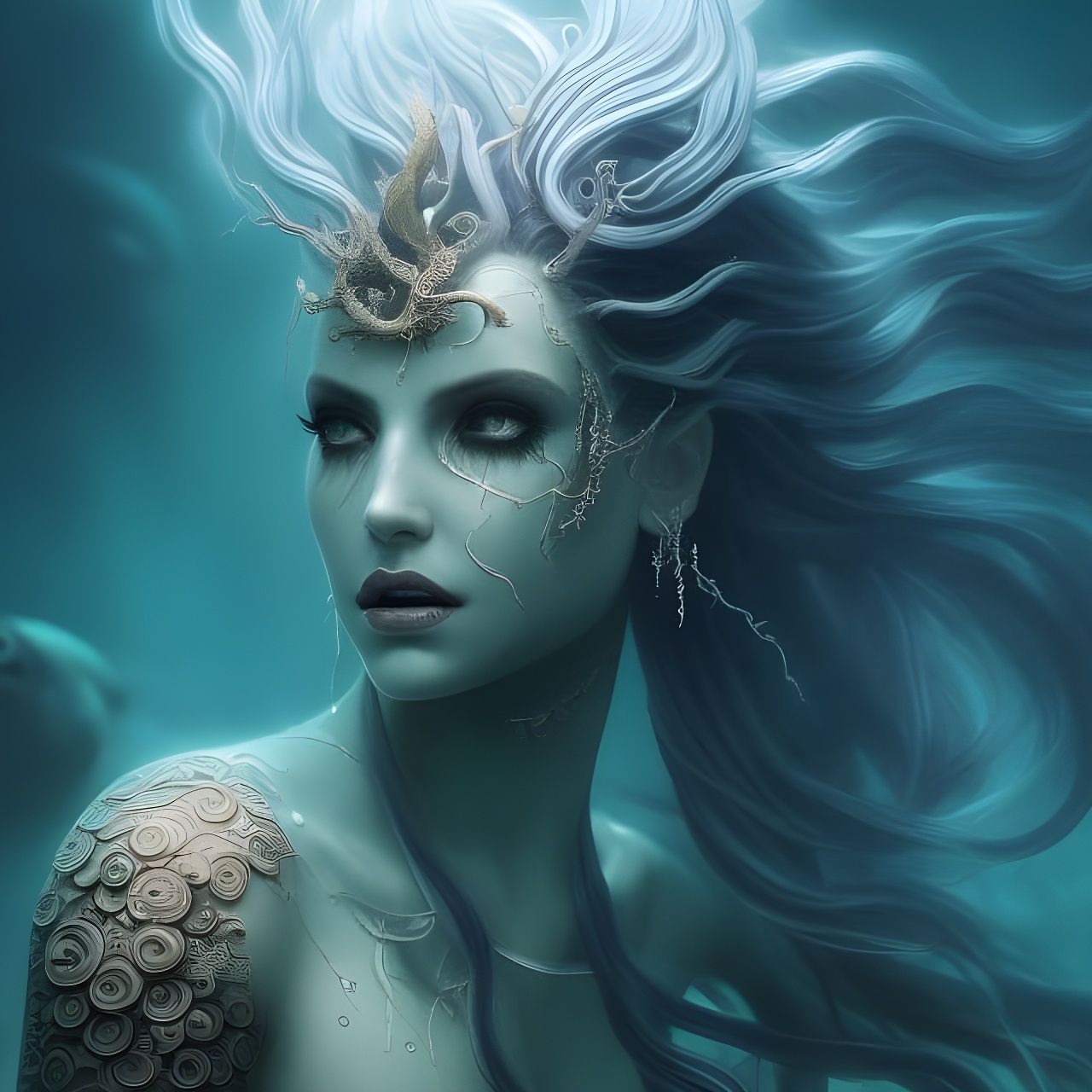 Deep Sea Siren - AI Generated Artwork - NightCafe Creator