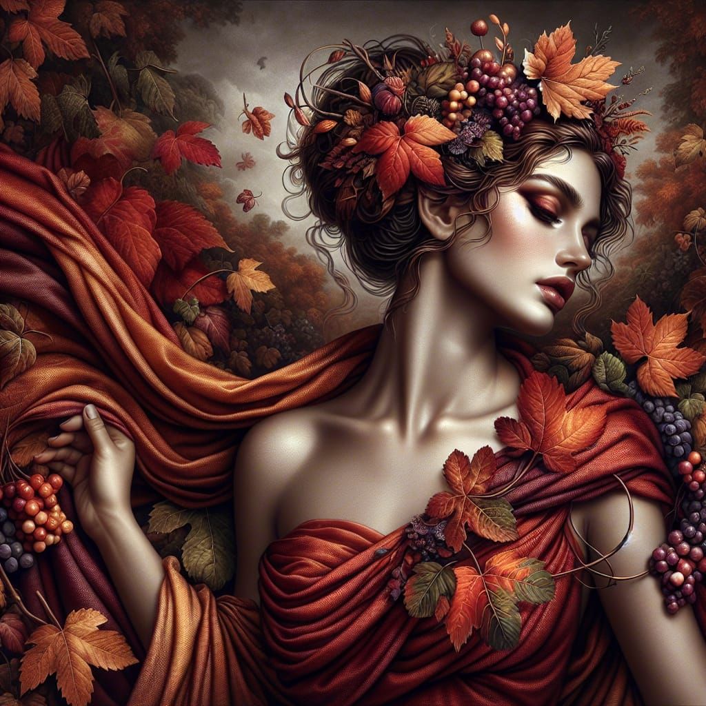 Carpo, Greek Goddess of Autumn :)  by @JessTD