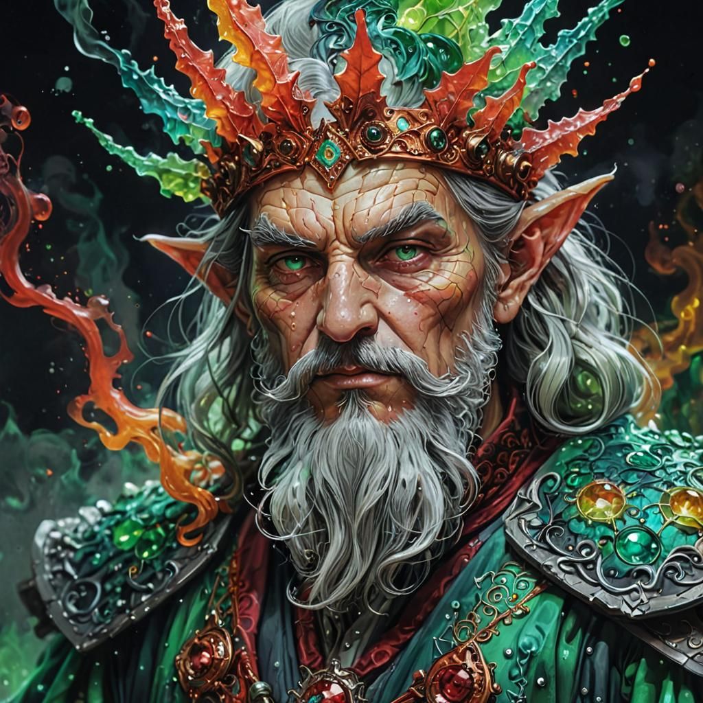 Wizard king, wisdom of the kingdom   by @Ogresse