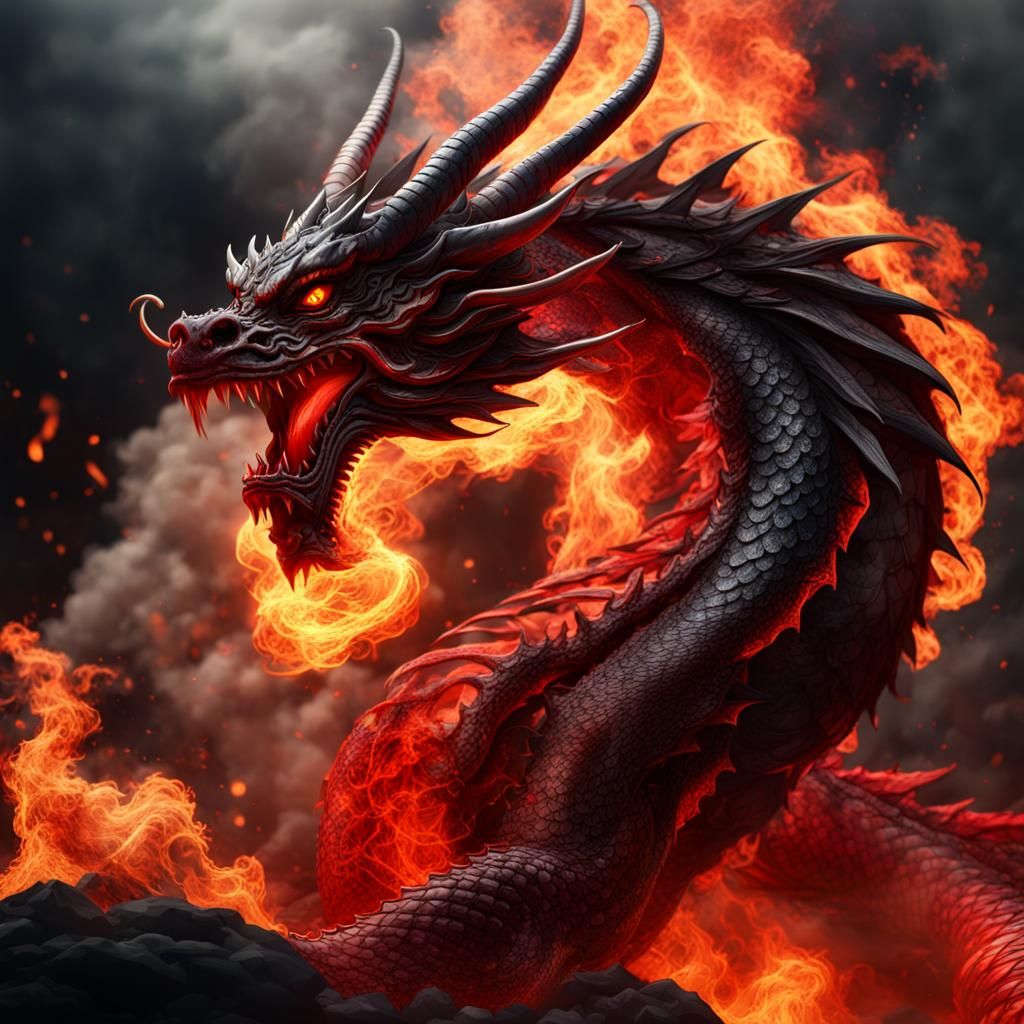 Dragon of Fire  by @ORA