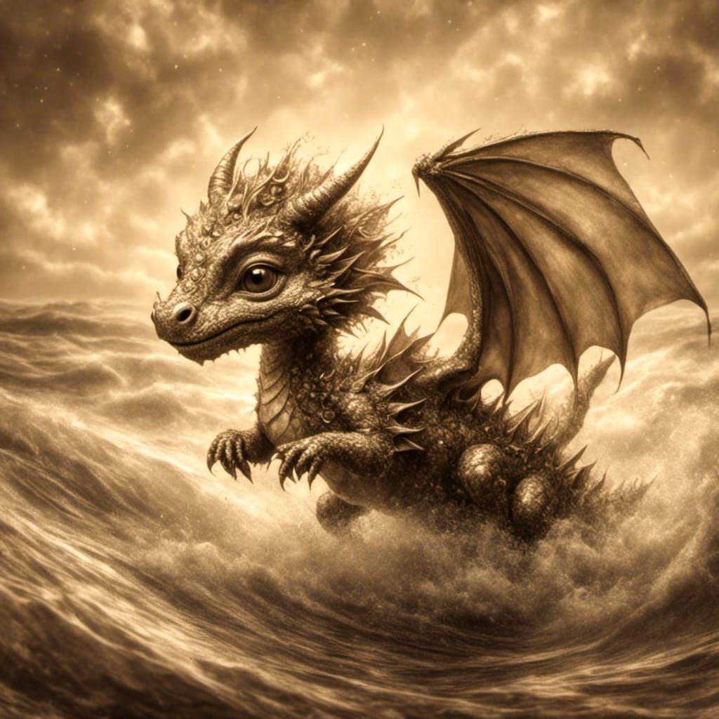 Sepia Dragon