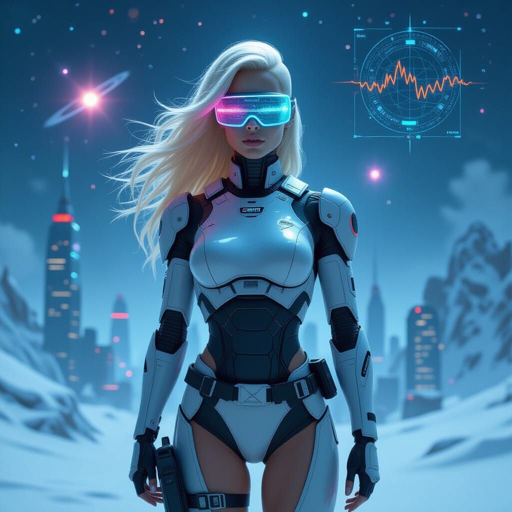 2099 Futuristic A.I integrated Woman.