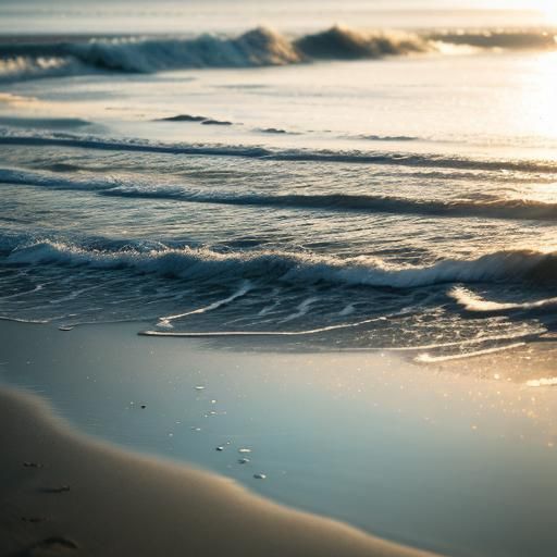 in beach sun reflection