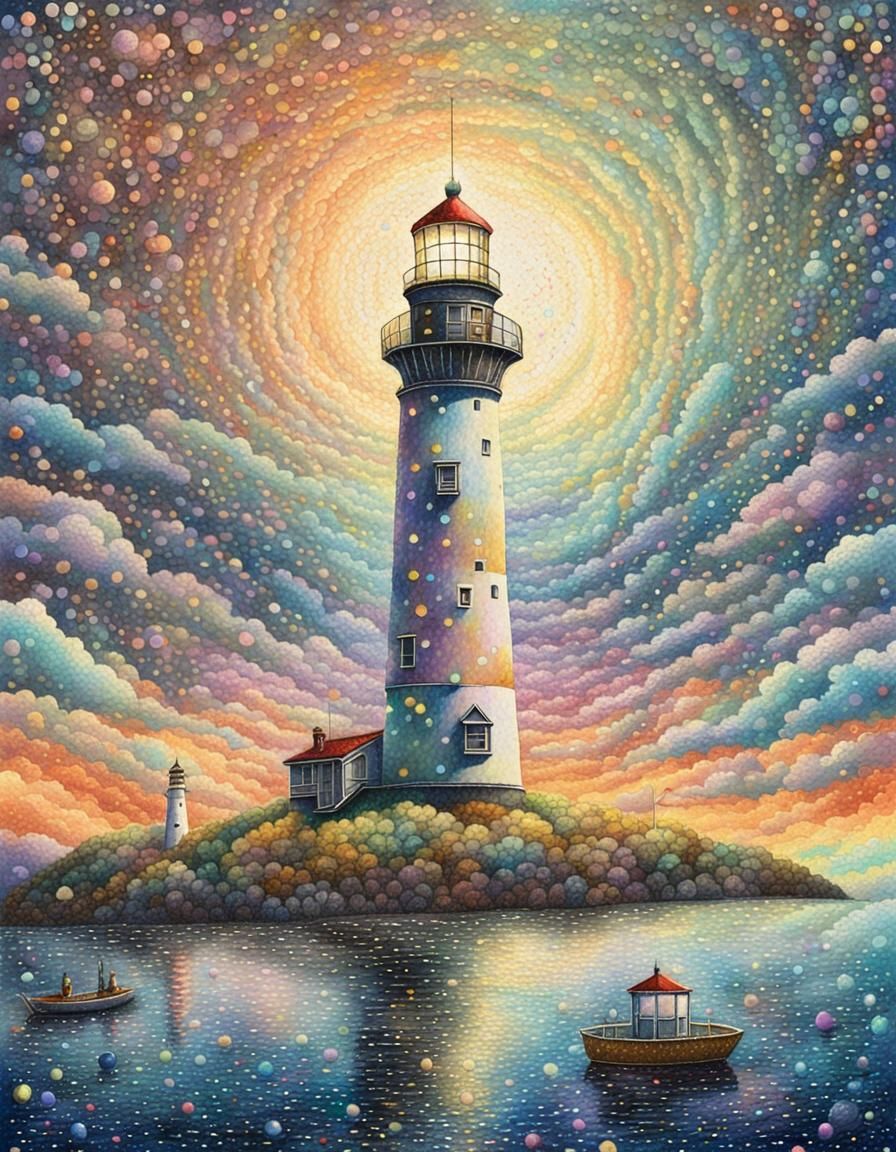 Pointillism  by @Happy Guy