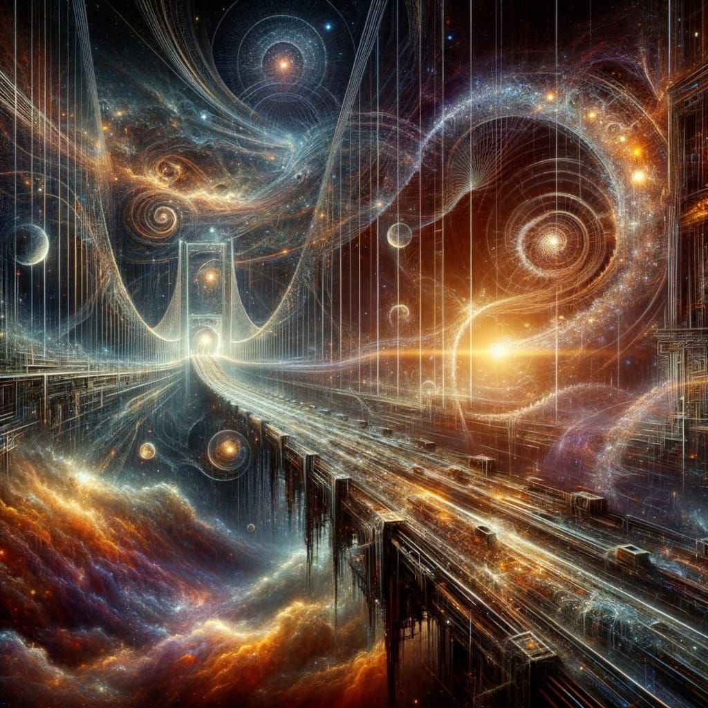 A bridge in space separating the metaphysical reality part 1