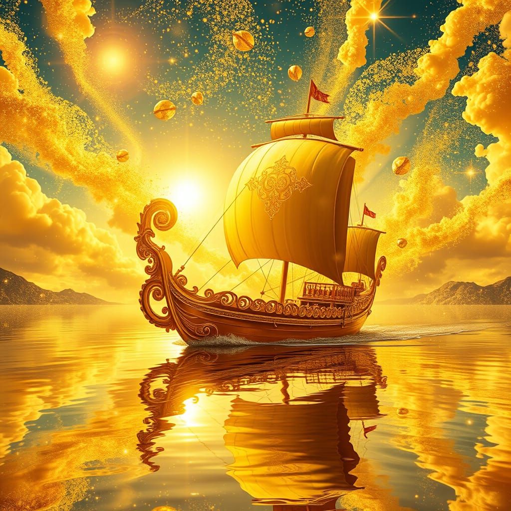 Golden seascape  by @Kaydenpat