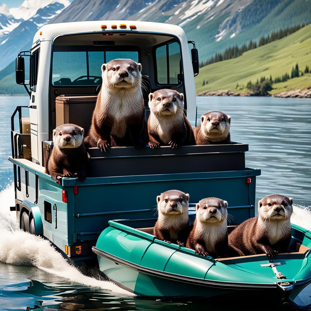 Amphibious Stop on Roadtrip - Otter be Refreshing