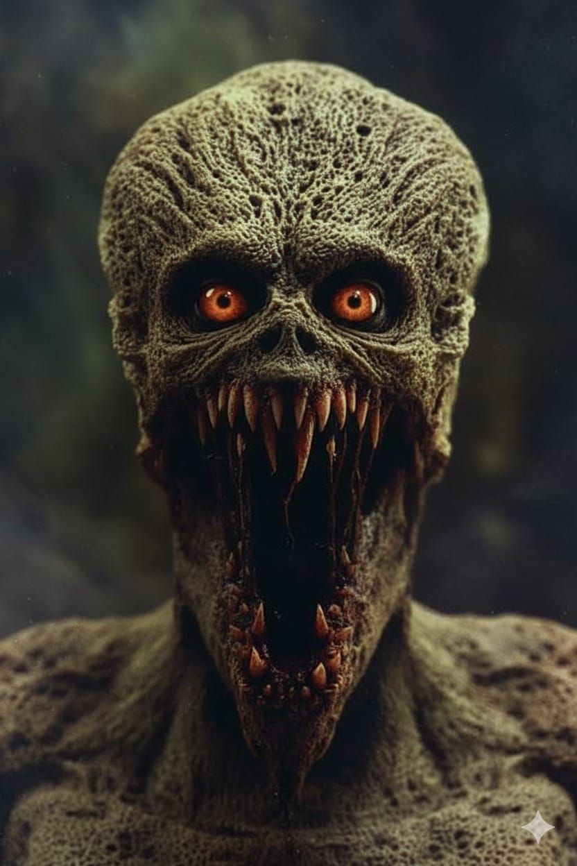 Terrifying sleep paralysis demon screaming at you from the f...