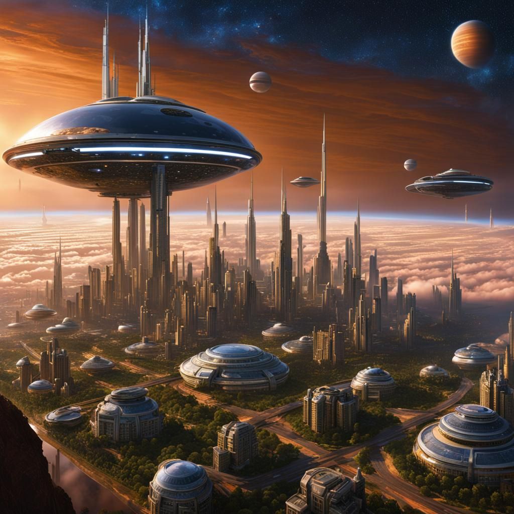 Utopian Sky City - Utopian Worlds. #2