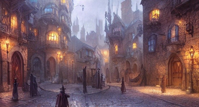 Medieval City: Section IX - AI Generated Artwork - NightCafe Creator