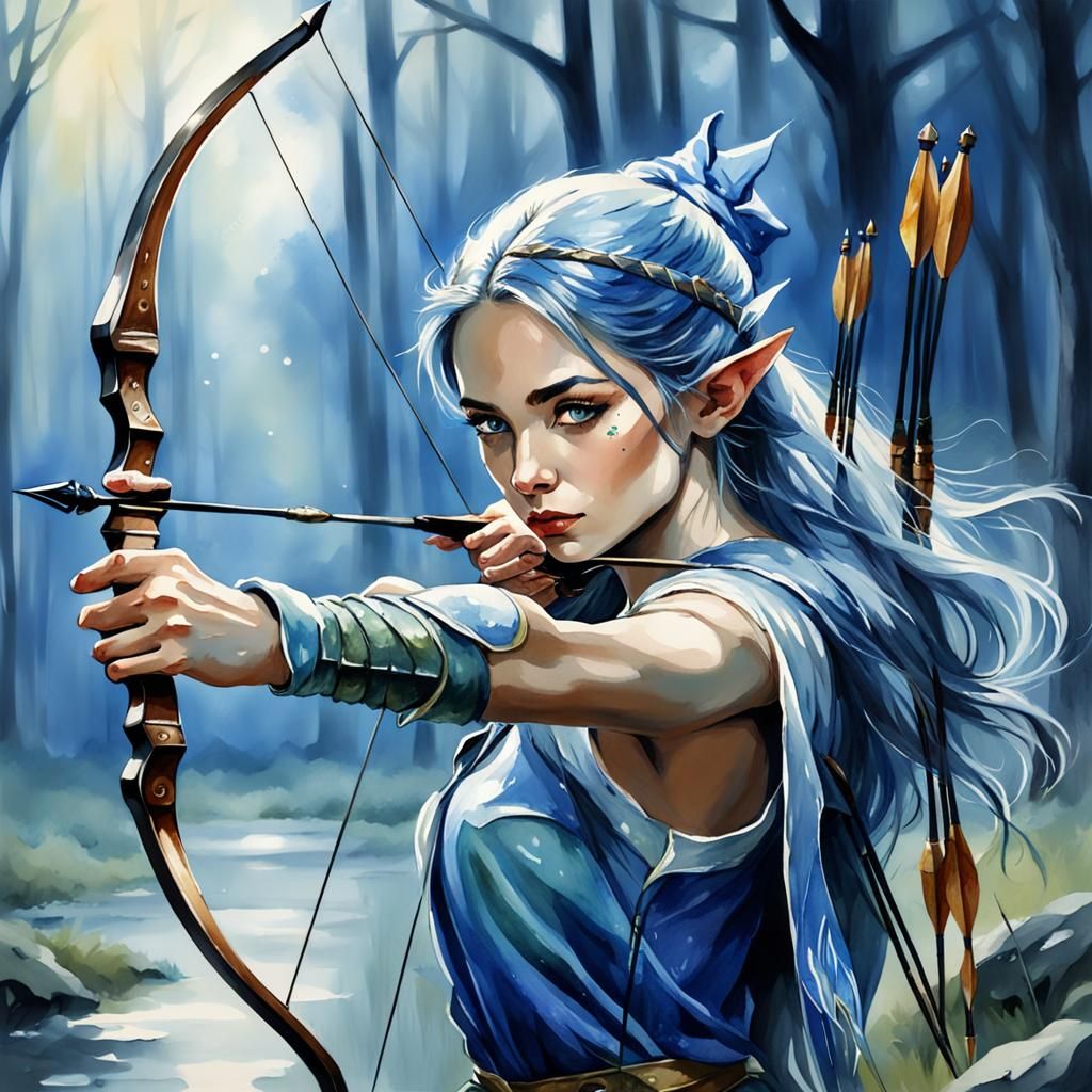 Bow and arrow  by @undefined