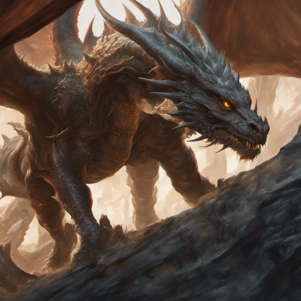 Wounded & Furious Dragon - AI Generated Artwork - NightCafe Creator