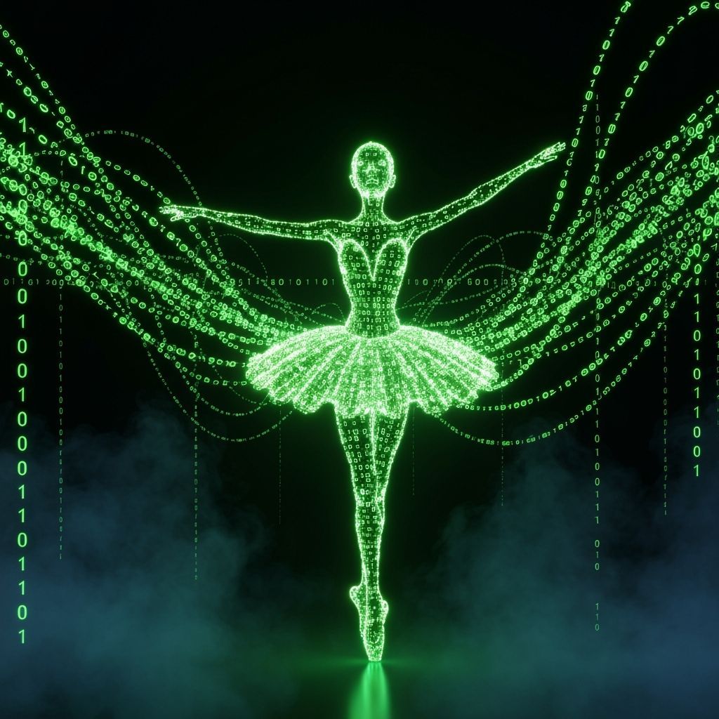 The Digital Ballerina  by @Midnighte