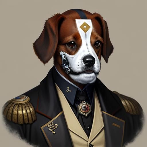 A jack russell terrier wearing a dapper doctor knight mask